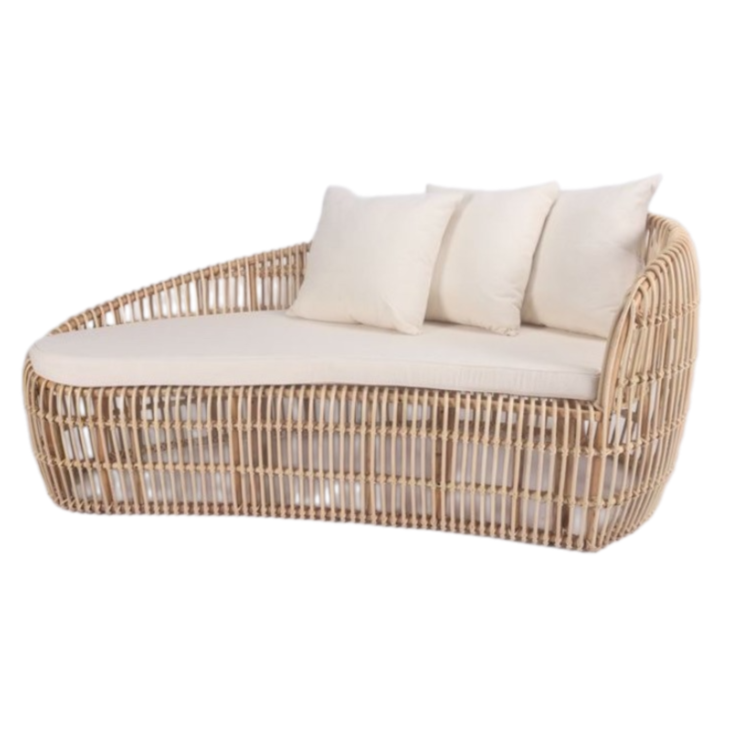 Wicker rattan sofa chair with artistic design for relaxed home decoration at the best price