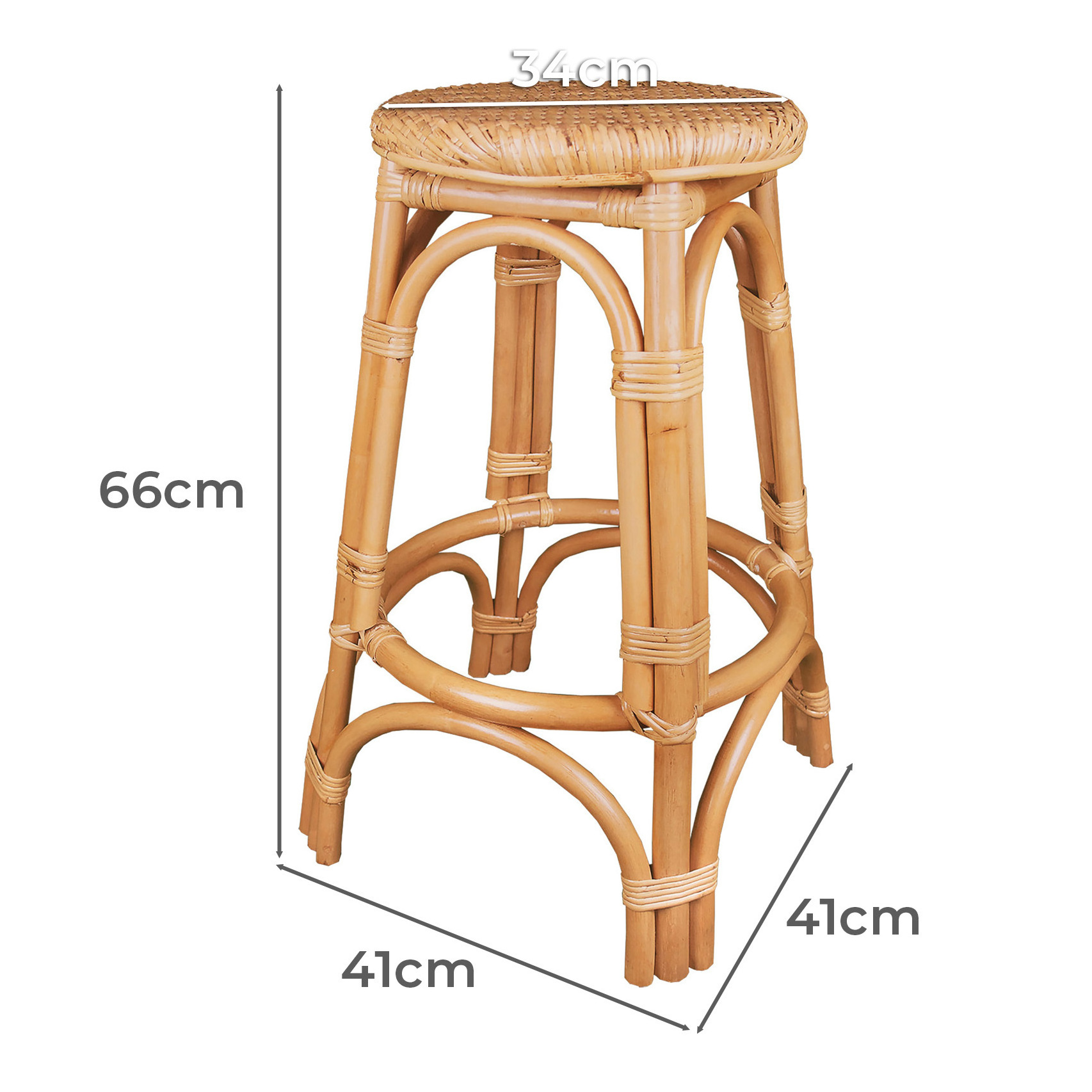 Hot sale Rattan Bar Stools Seating Furniture Decoration Bar & Restaurant handmade original indonesia