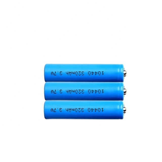 Customized LED Lights Flashlight Li ion Battery 3.7V Rechargeable 10440 Lithium Batter 320mAh 350mah