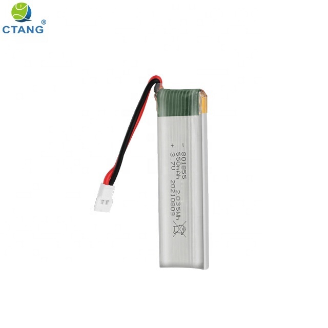 Lithium Polymer Lipo Li-poly Battery 801855 550mah 3.7v Battery Cell With Wires