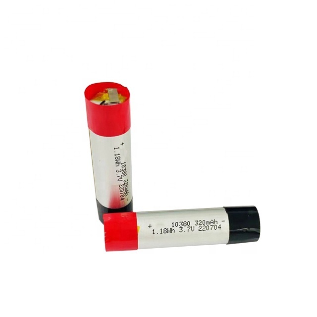 New Arrival li-po rechargeable 10380  3.7v 300mah lipo battery for camera pen with KC listed