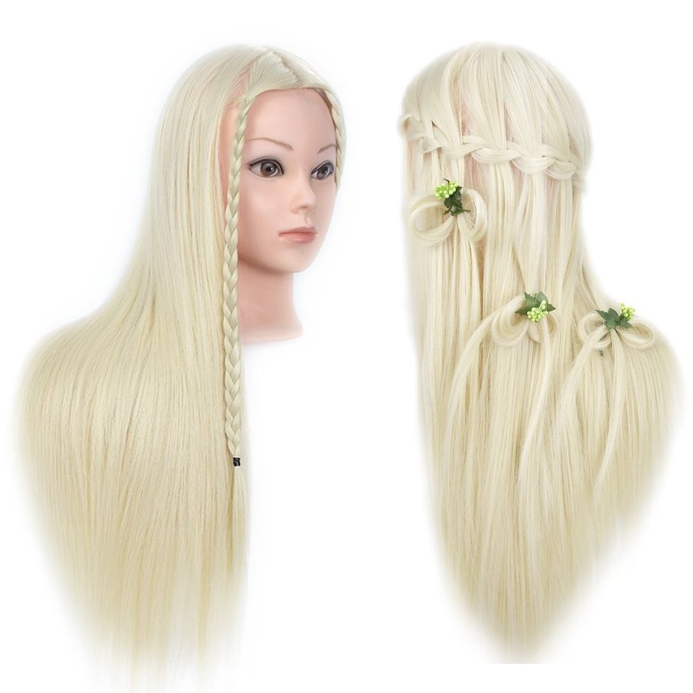 JINRUILI Wholesale Practice Mannequin Head Dummy Doll Head Human Hair Training Mannequin Head