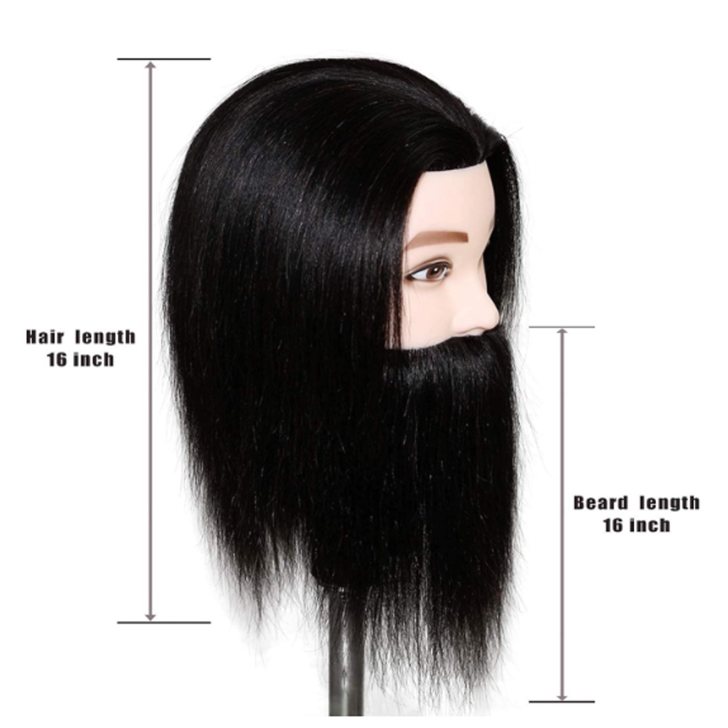 JINRUILI high quality training male head men hair training head male Human hair mannequin head