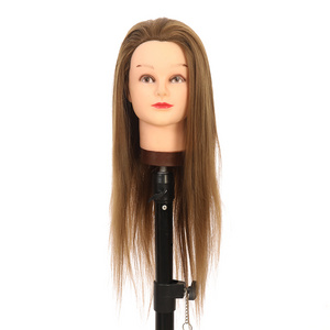 JINRUILI Wholesale Price Training Head With Hair Female Mannequin Head Woman Practicing Head With Synthetic Hair