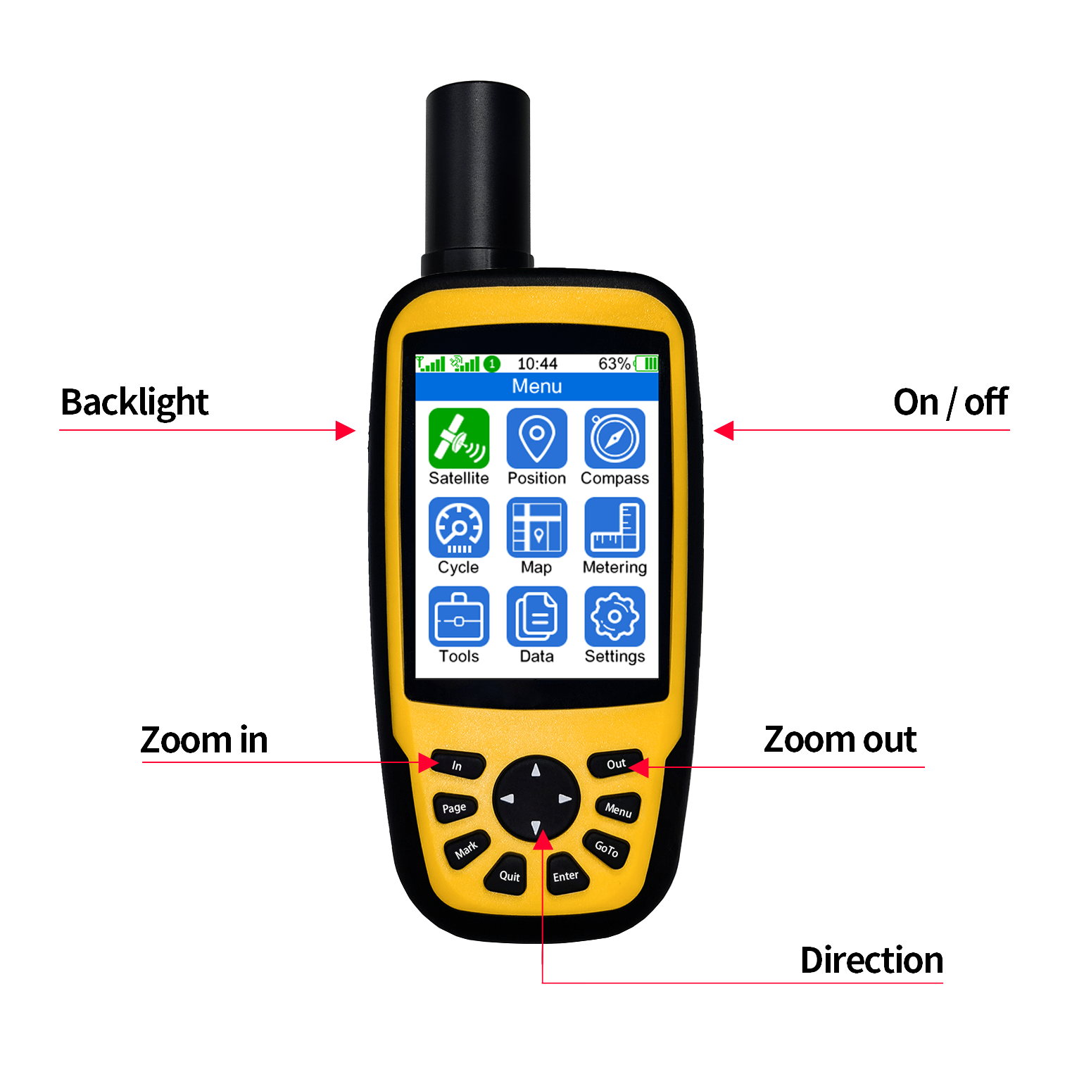 2024 all new Best selling Maskura Handheld RTK with 3-Axis Compass high accuracy low cost GPS survey kit IP67 rated Robust build