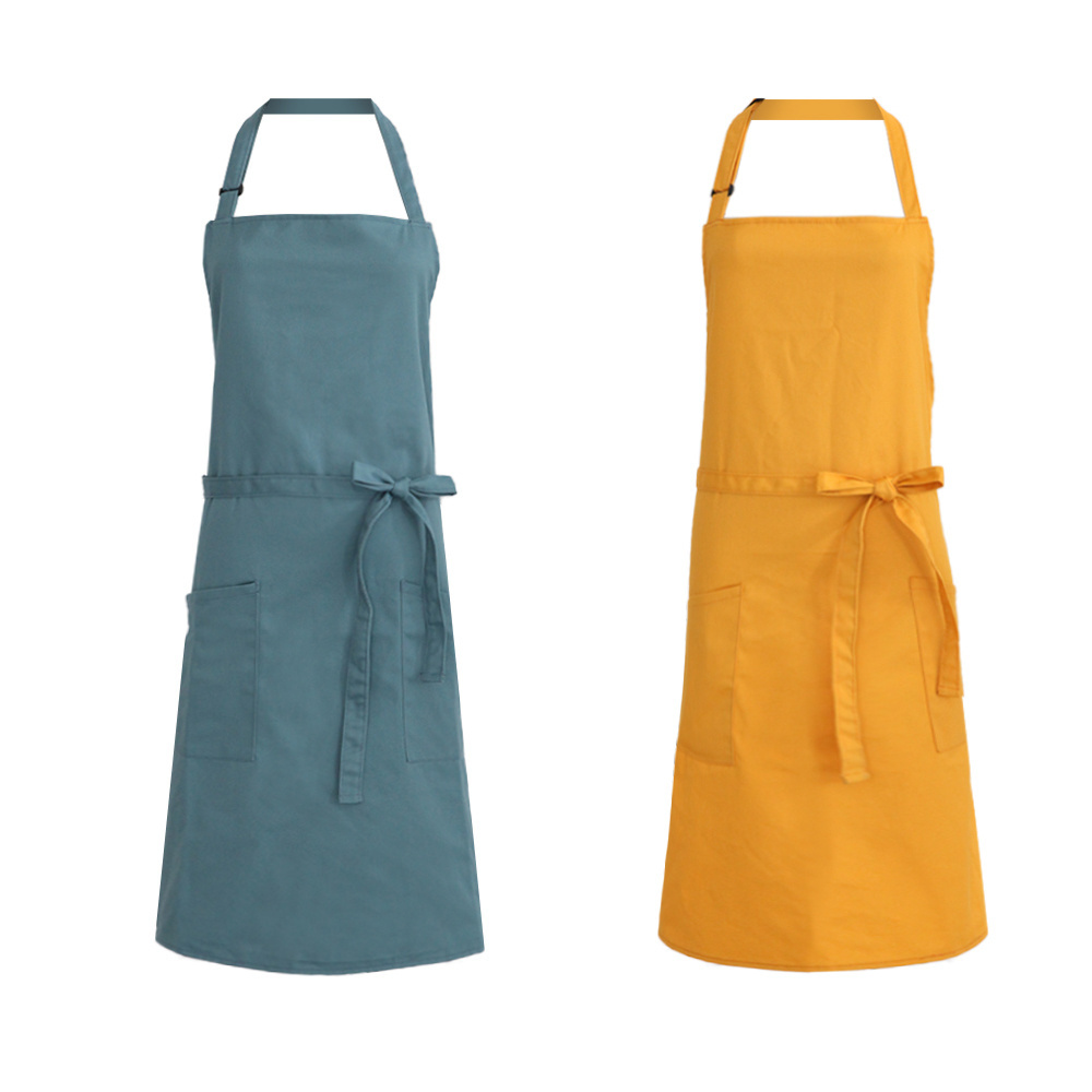 Best women quality modern black polyester 100% cotton waterproof adult chef home BBQ food cooking kitchen apron