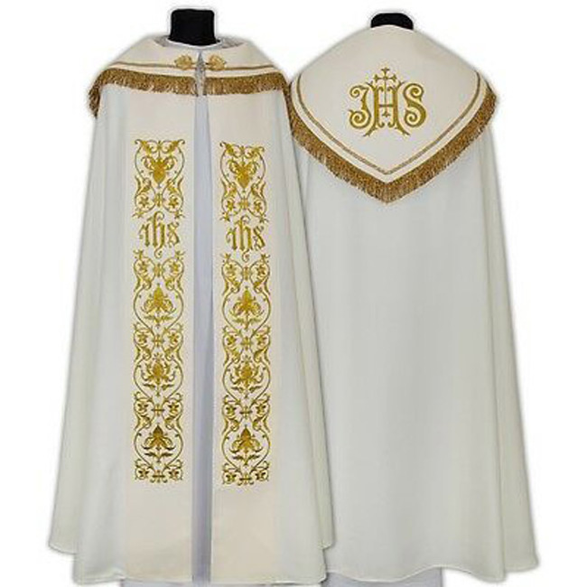 Polyester Blend Viscose White Choir Robes  Church Apparel