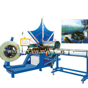 2023 Hot Fully automatic wing spreading type Steel strip spiral air duct machine for Production line equipment