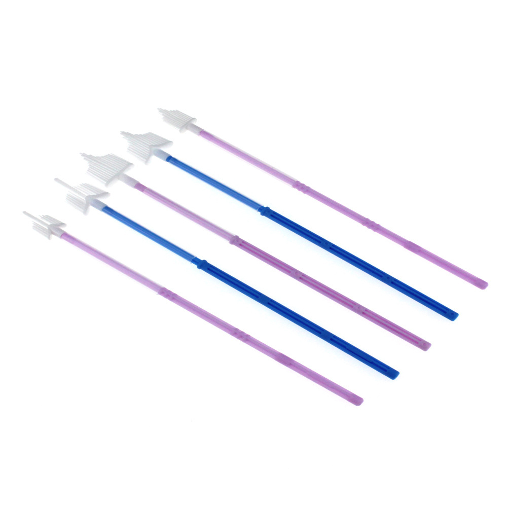 A1 type EO Sterile Disposable Single Use PE Material Cervical brush, Cytology Cervix brush, TCT Broom Head Brush for Pap Smear