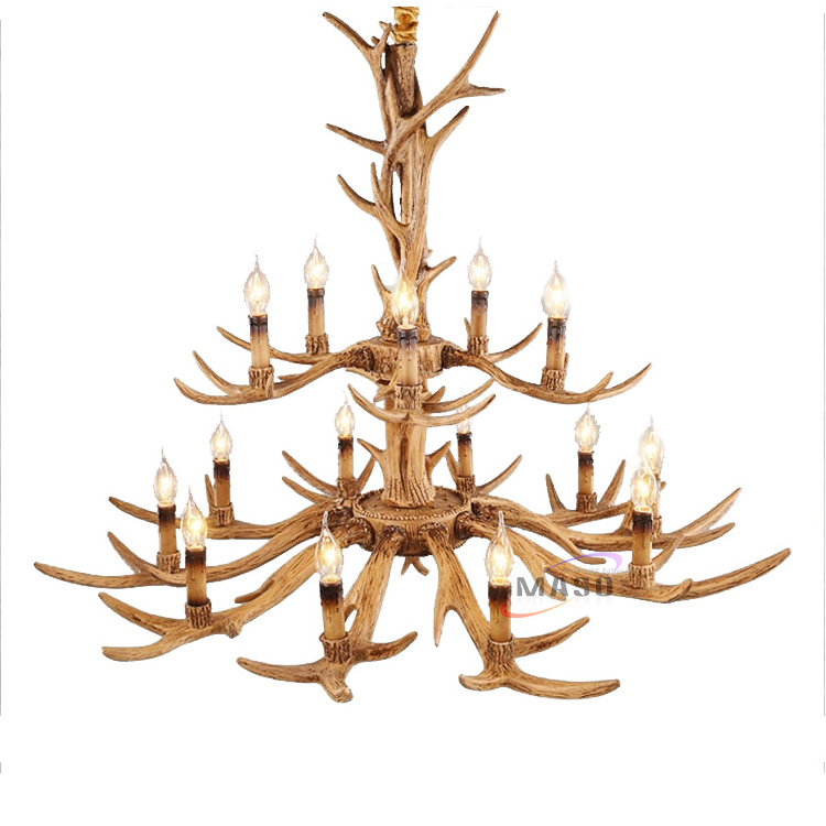 wholesale antler chandelier vintage designer light e14 candle bulb