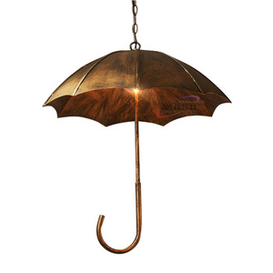 lighting fixtures rustic parasol umbrella china vintage retro lamp brass