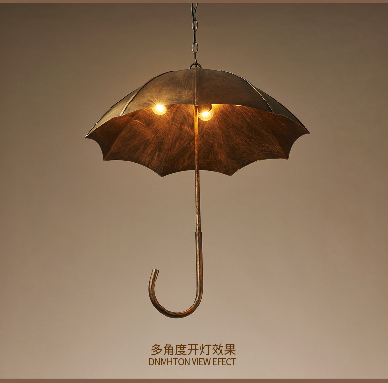 lighting fixtures rustic parasol umbrella china vintage retro lamp brass