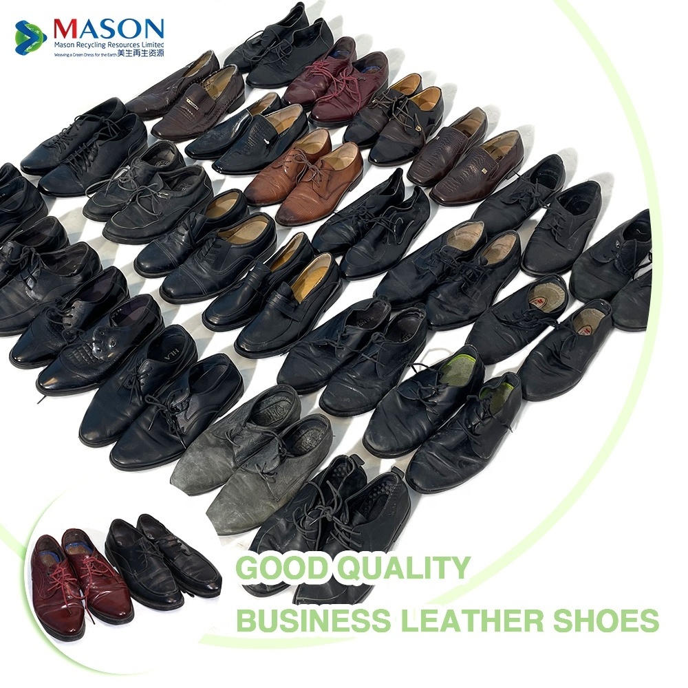 black men's business second hand leather shoes wholesale men's dress shoes bales