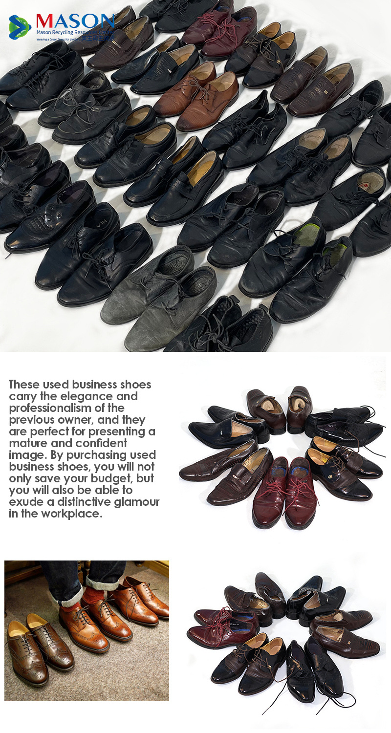 black men's business second hand leather shoes wholesale men's dress shoes bales