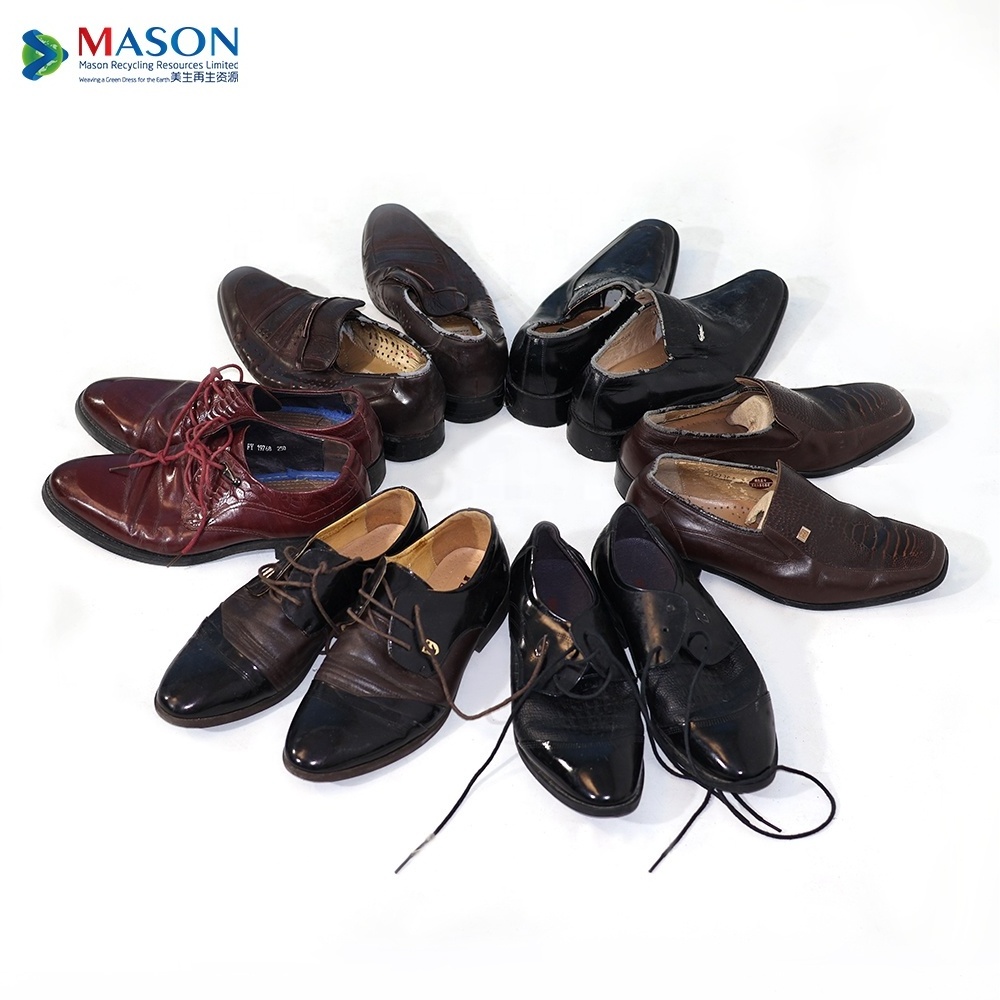 black men's business second hand leather shoes wholesale men's dress shoes bales