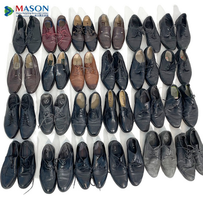 black men's business second hand leather shoes wholesale men's dress shoes bales