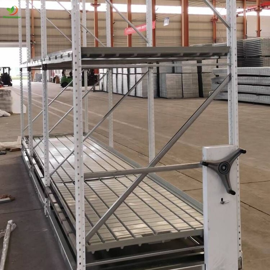 Moveable 4x4 3x6 4x8 ABS rolling flood tables and trays stand for greenhouse plants grow ,seeds germination