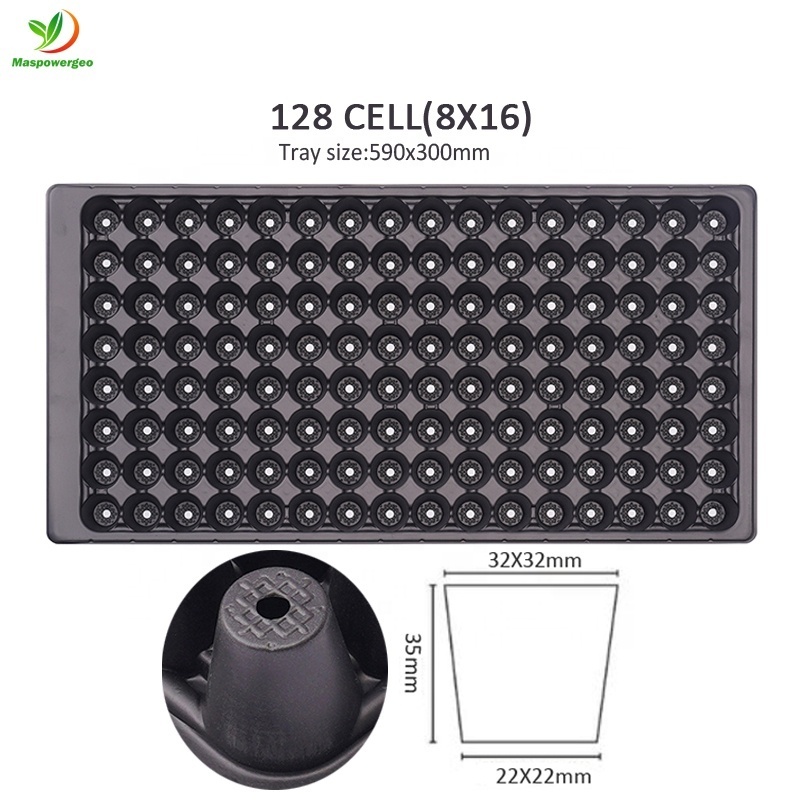 round 50 72 105 128 200 cells plastic seedling starter tray wholesale for vegetable ,flower seed germination