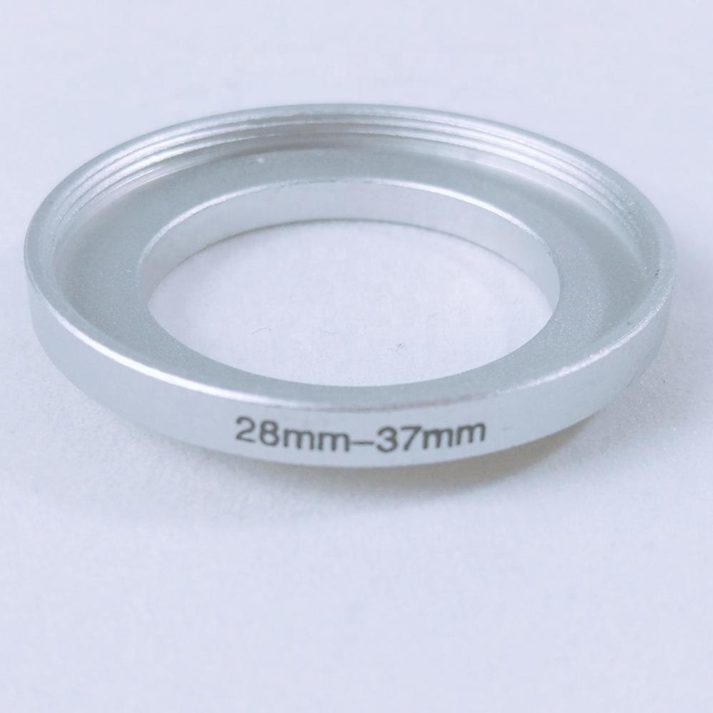 Digital camera accessories aluminum alloy CNC machining 28mm to 37mm step up ring from 28mm-37mm Camera Lens Filter Adapter Ring