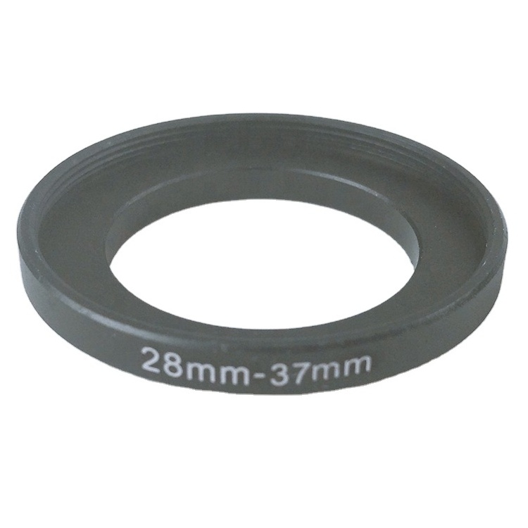 Digital camera accessories aluminum alloy CNC machining 28mm to 37mm step up ring from 28mm-37mm Camera Lens Filter Adapter Ring