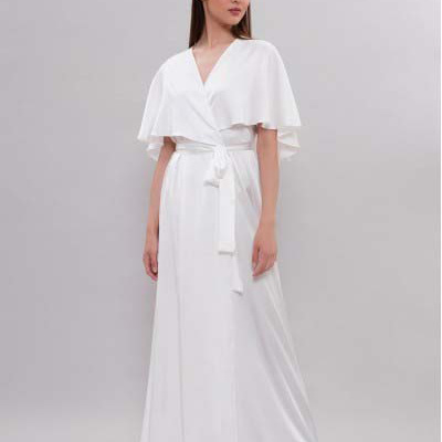 8104 Factory price white cheap bridesmaid robes