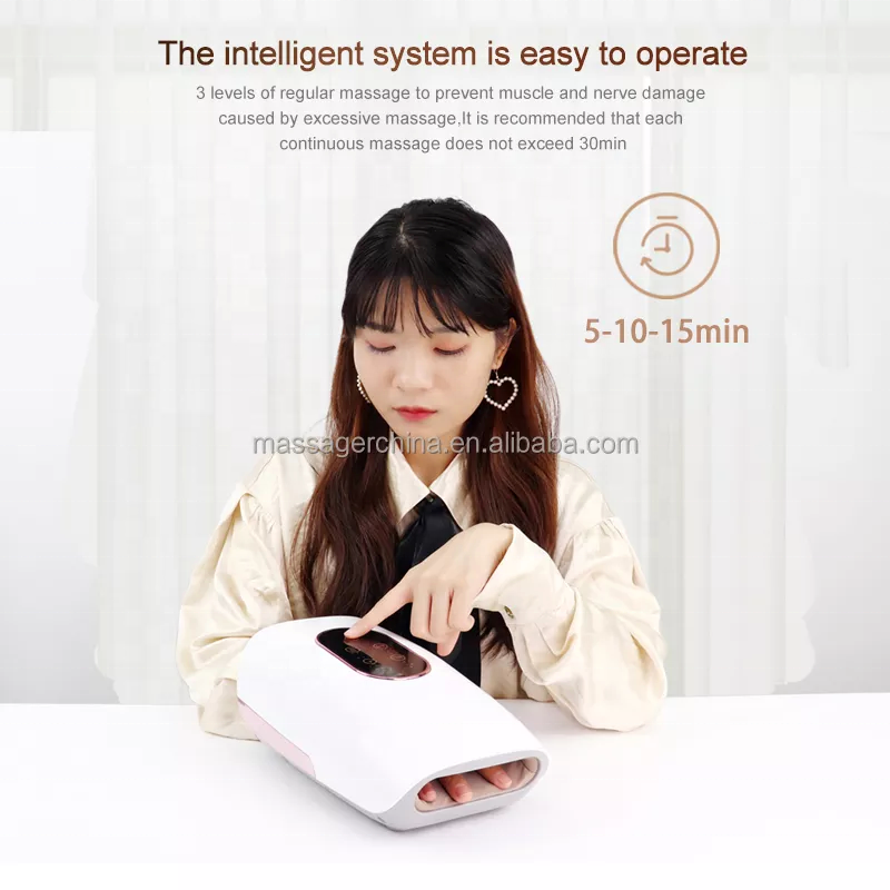 Hot sell Cordless Electric Hand Massage Heating infrared therapy Hand Palm Massager Finger Massager