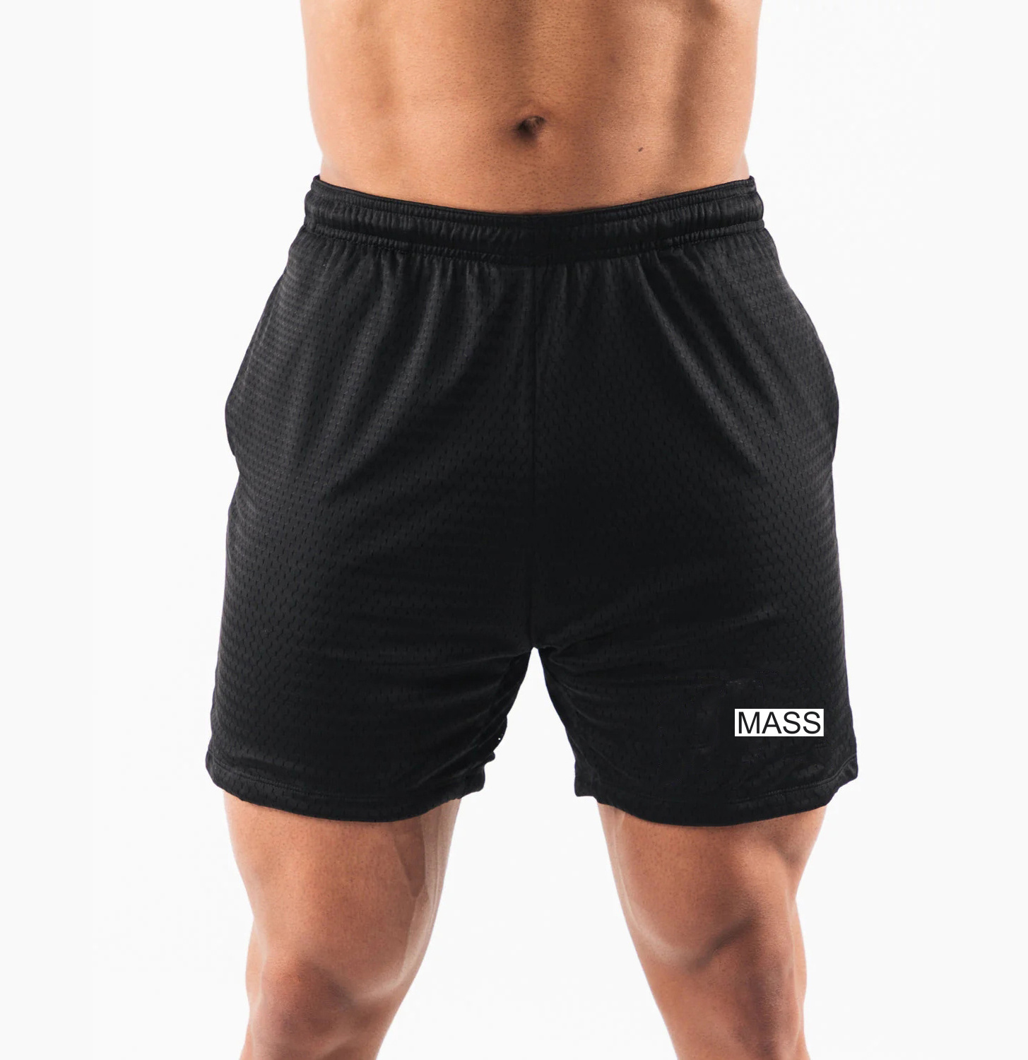 Men's gym fitness mesh shorts customize logo USA size shorts 6 inch Inseam