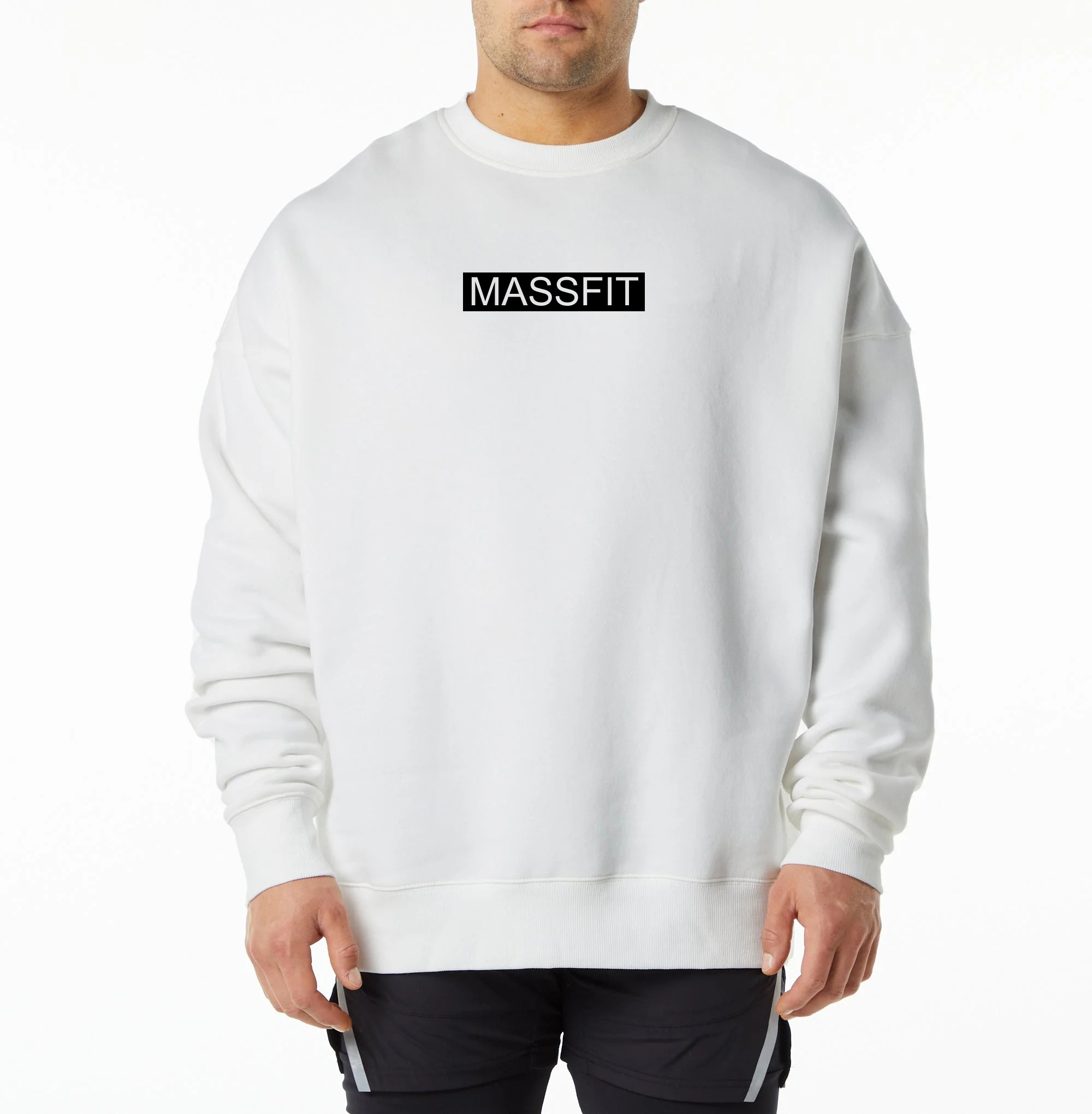 Mens crewneck sweater oversized heavy Cotton hoodies custom printing Sweaters