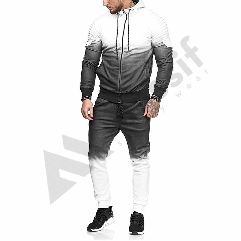 Custom Logo Wholesale Couple Tracksuit Suit Mens Blank Parachute Track Suits