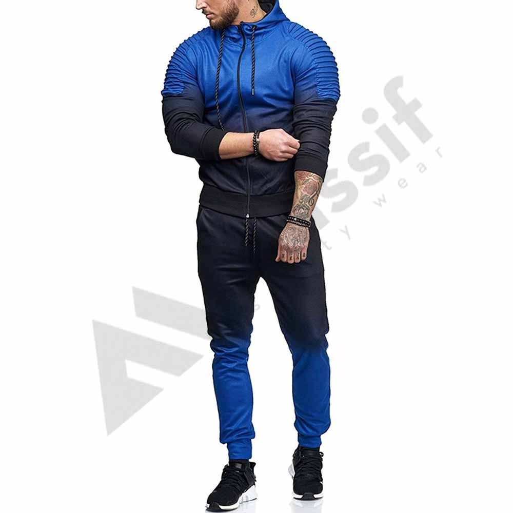 Custom Logo Wholesale Couple Tracksuit Suit Mens Blank Parachute Track Suits