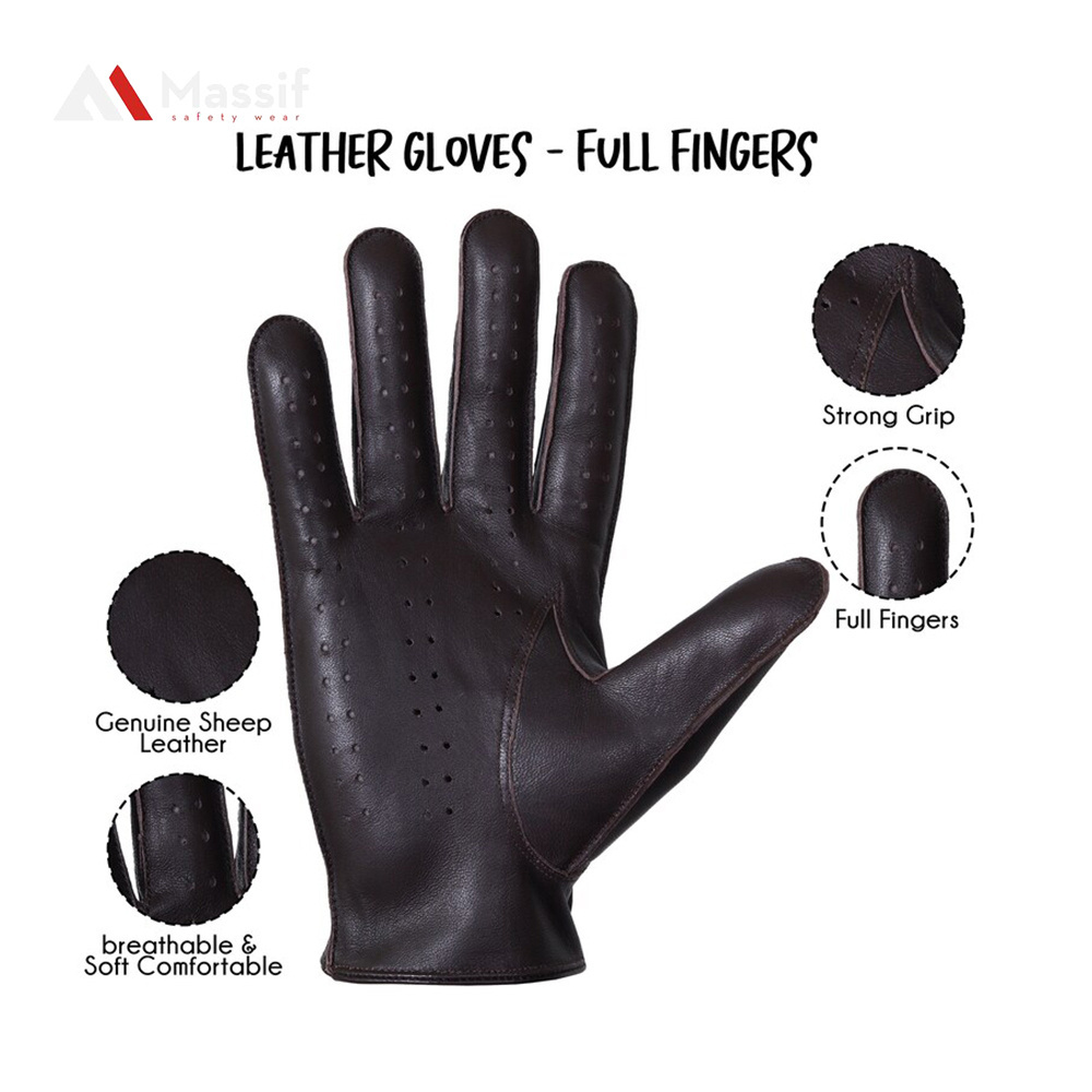 High Quality Lightweight Leather Driving Gloves Durable Waterproof Driving Gloves FOR Unisex