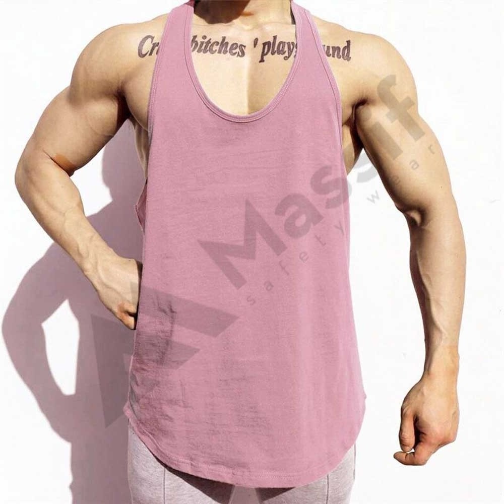 Mens Custom Gym Fitness Stringer Singlet Bodybuilding Yoga Wife Beater Vest Wholesale