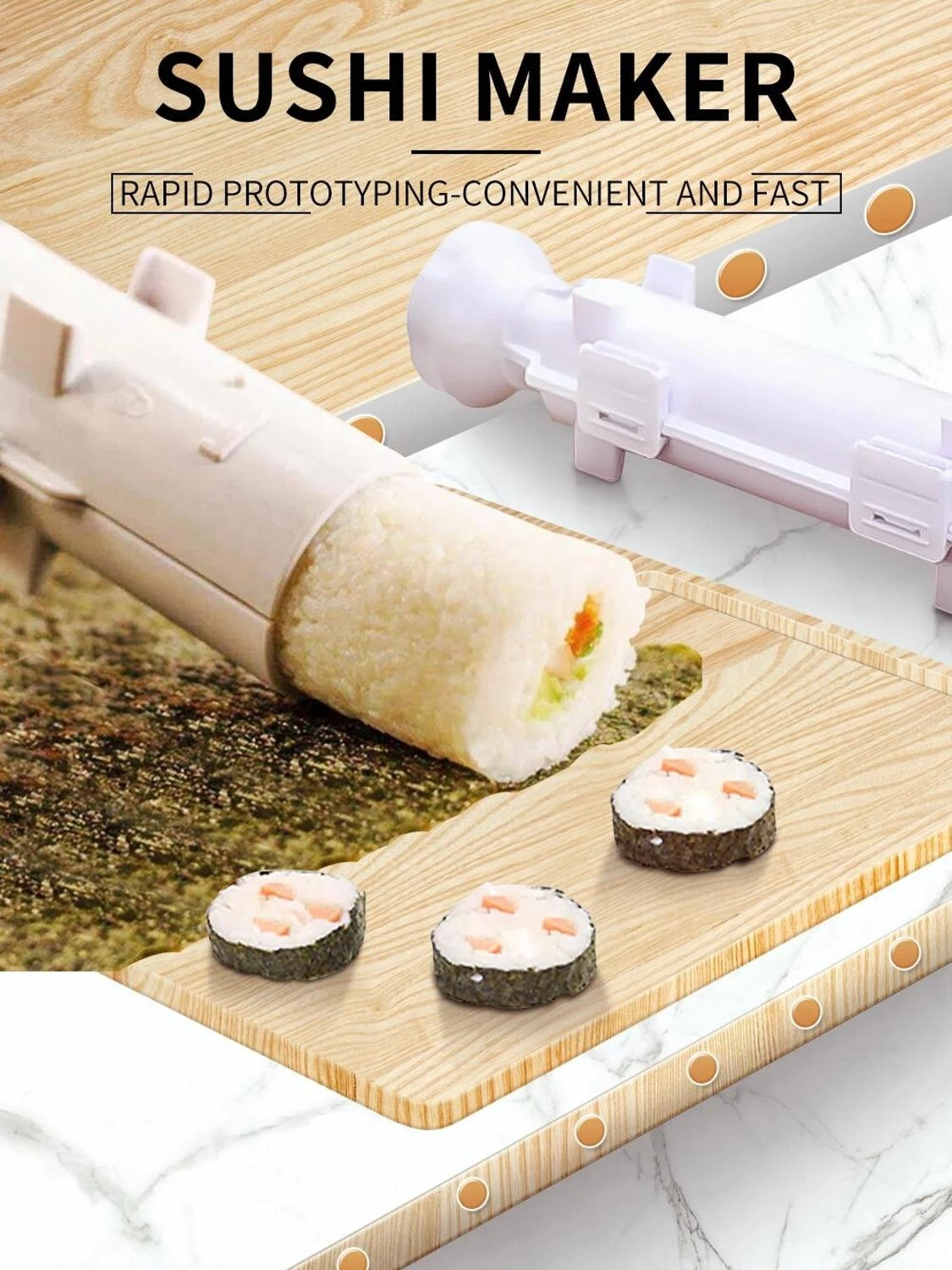 TX Sushi Maker Roller Non Stick Sushi Maker Machine Food Grade Making Machine Kitchen Sushi Tool