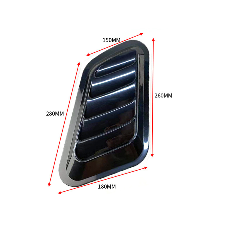 Factory Car Universal Decorative Bonnet Vent Cover Hood, Auto Air Flow Intake Air Scoop Decorative