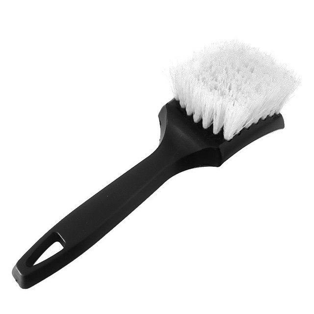 RTS TX Automotive cleaning supplies Car wheel brush tool Tire Rim Brush Cleaning Brushes Black White Tire Auto Washing Tool