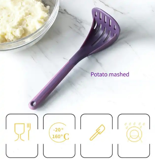 RTS Hot Sale Food Grade Cooking Kitchen Gadget  Manual Potato Mud Presser potato masher