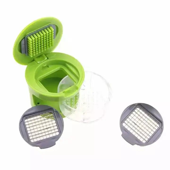 Kitchen Accessories Non-Scratch Plastic Easy Use Garlic Crusher Chopper Slicer Mini Garlic Press Presser Onion Chopper