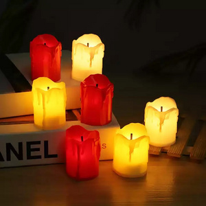 TX Creative Led Candles Interior Decorative  lamp black core electronic candle birthday wedding Halloween party