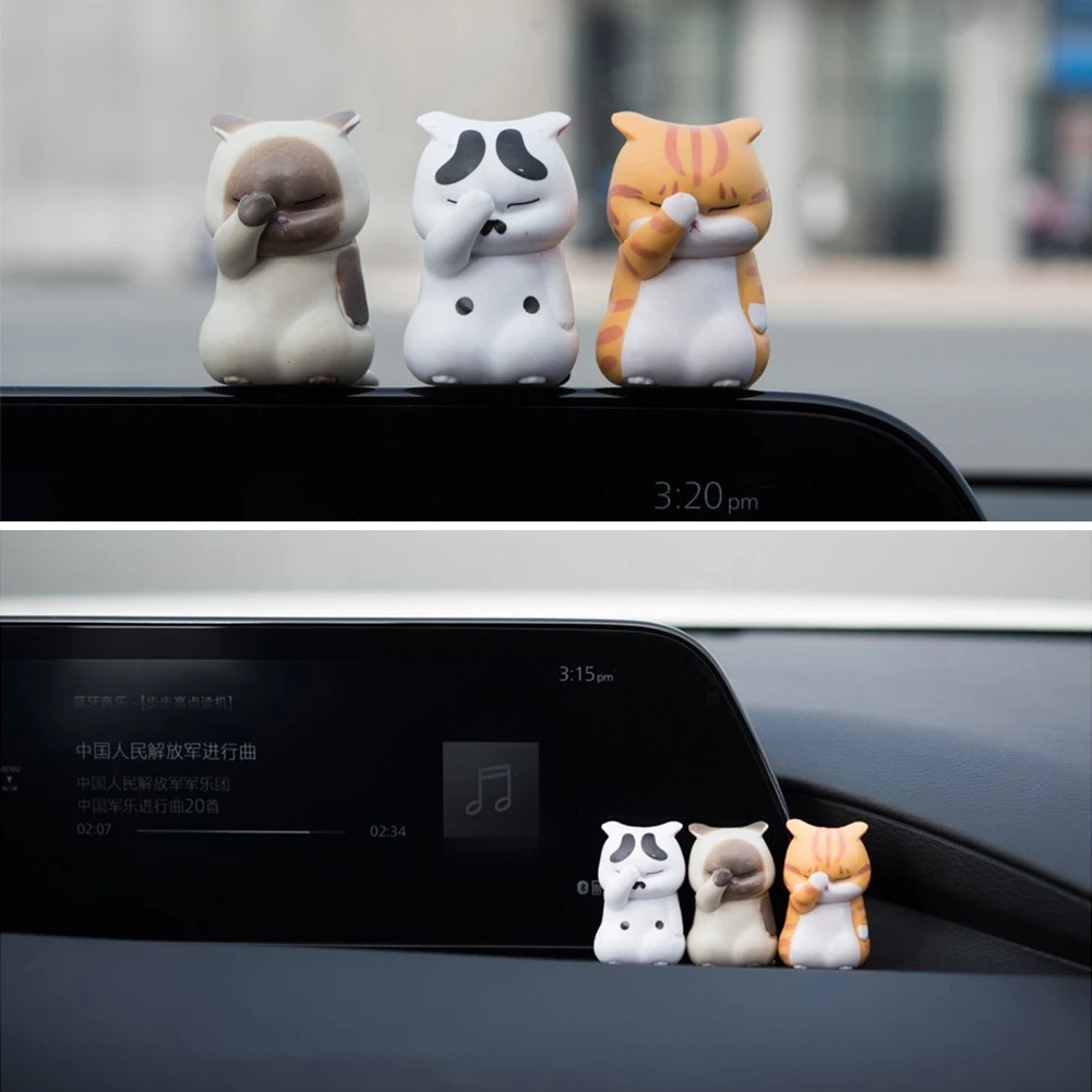 Factory Car panel dashboard decoration Japan Style Cute Cat miniature Ornaments Car Interior Accessories