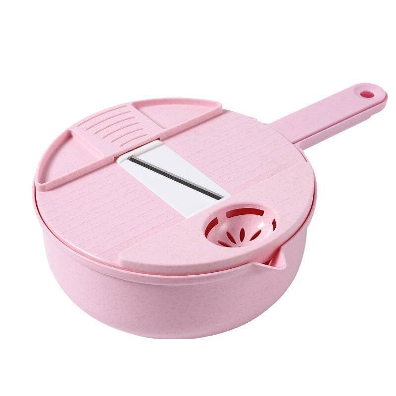 TX Drain Basket Slicers Kitchen Multifunctional Salad Utensils Vegetable Chopper Food Cutter