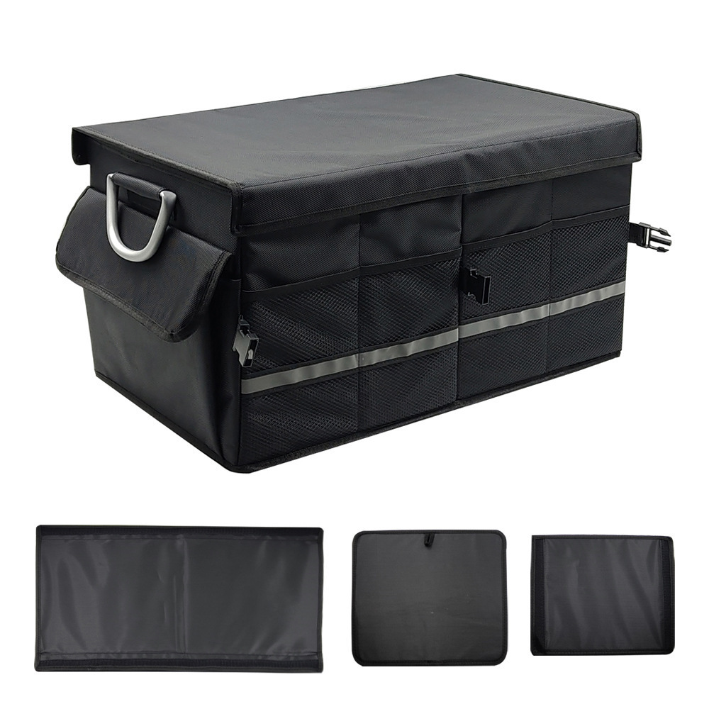 Wholesale Oxford layout car organizer storage box Car Boot Organizer Trunk Organizer for car