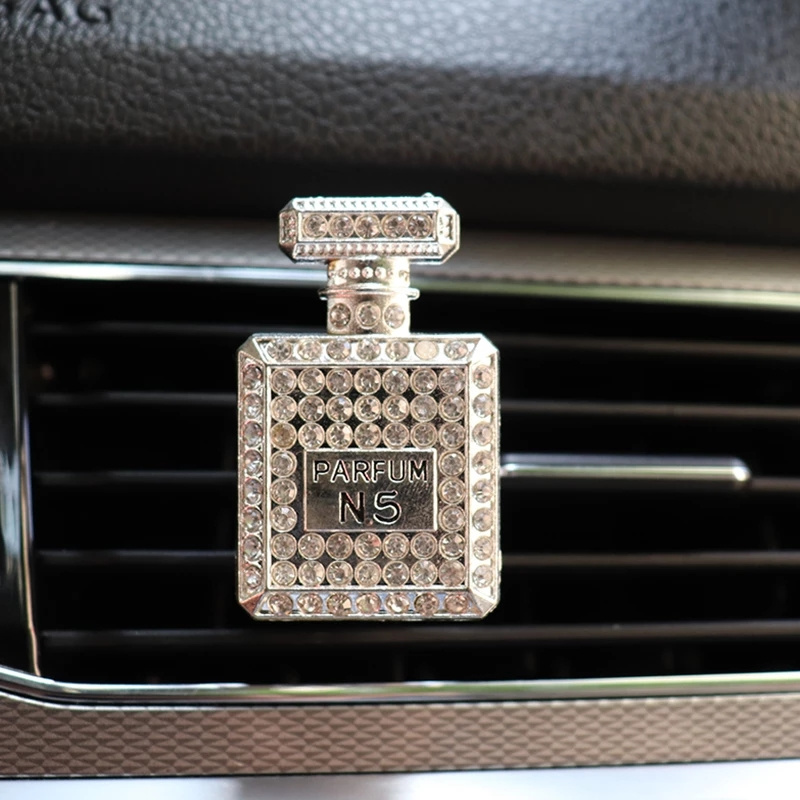 2023 Car Accessories Auto Interior bling Diamond Crown Decoration car air freshener