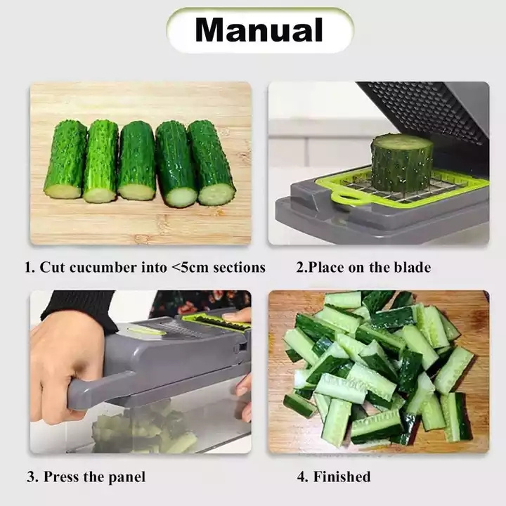 TX kitchen multifunctional Household 9 in 1 Fruit Vegetable Tools Hand Operated Cutter Dicer Vegetables Shredder Cutter