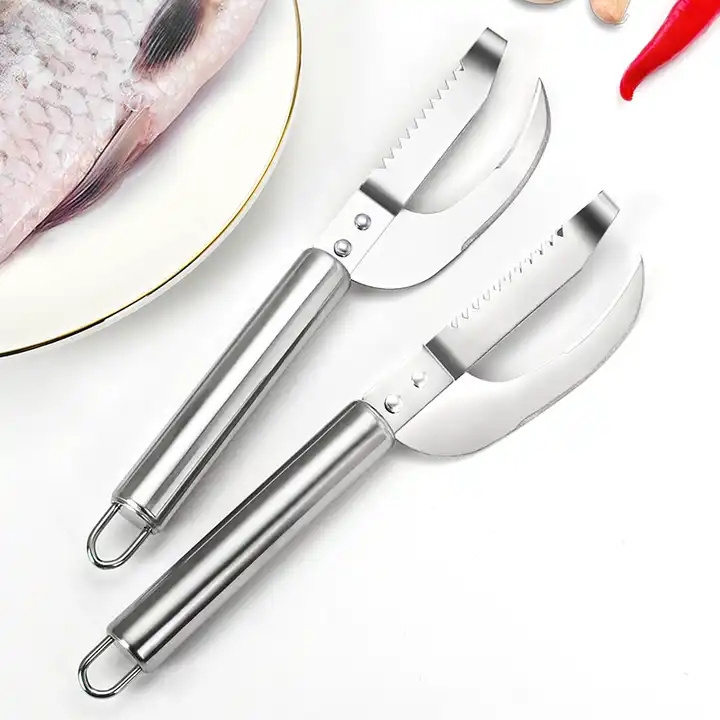 TX stainless steel multifunctional cleaning tool fish scale scraper 2 in 1 fish planer tools Kitchen Gadget