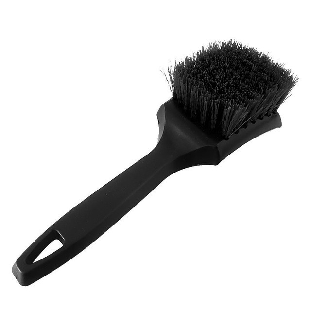 RTS TX Automotive cleaning supplies Car wheel brush tool Tire Rim Brush Cleaning Brushes Black White Tire Auto Washing Tool