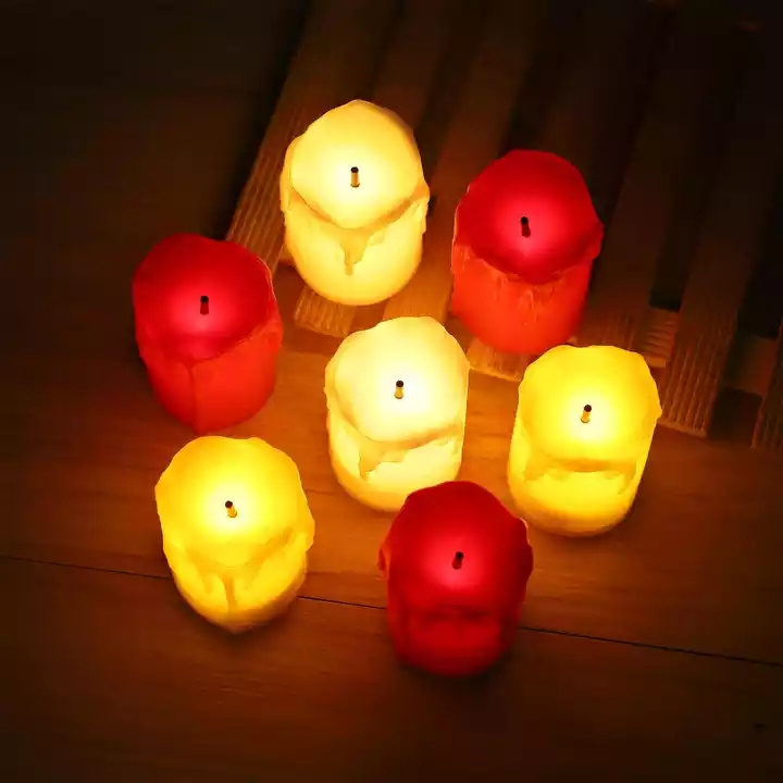 TX Creative Led Candles Interior Decorative  lamp black core electronic candle birthday wedding Halloween party