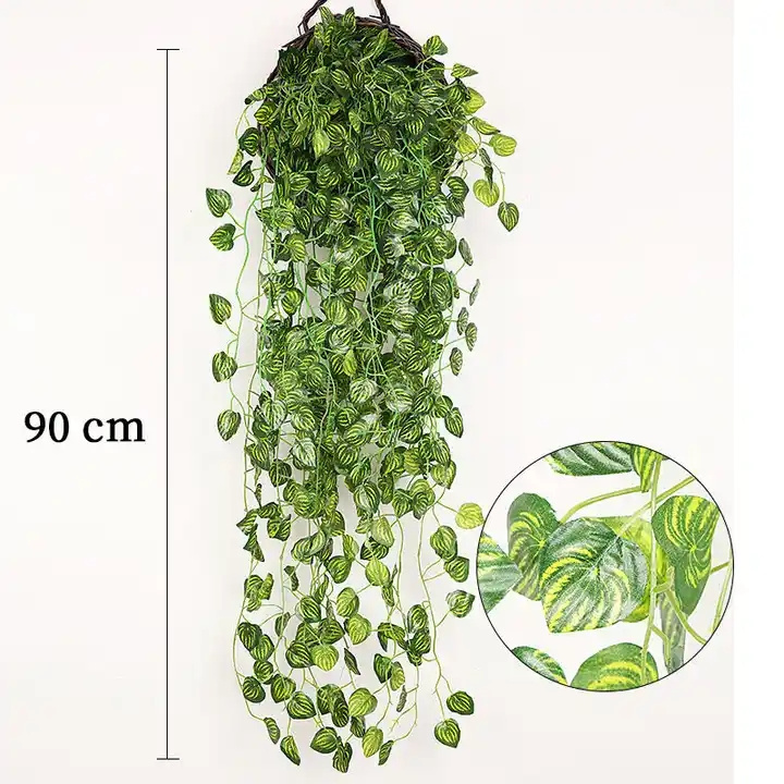 Factory Artificial Green Dill Vine Simulation Wall Hanging Plant Green Plant Ivy Environment Decoration