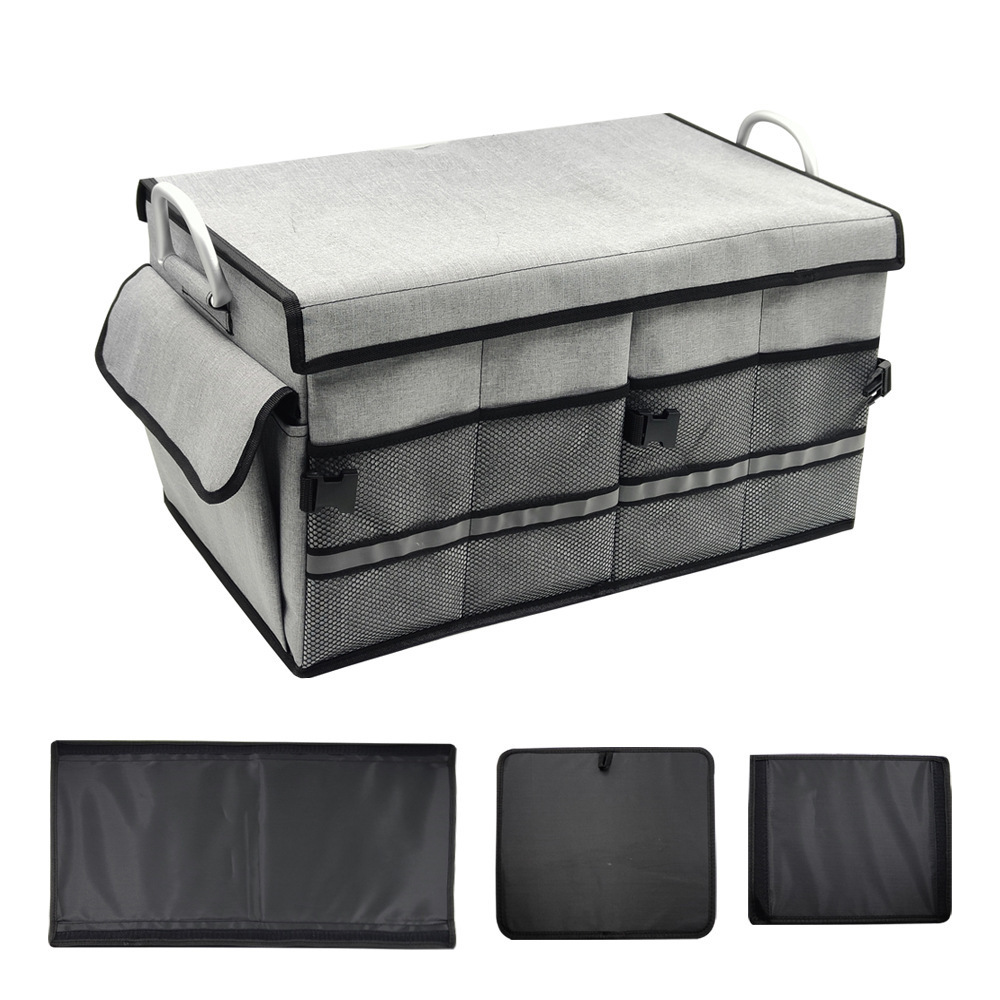 Wholesale Oxford layout car organizer storage box Car Boot Organizer Trunk Organizer for car