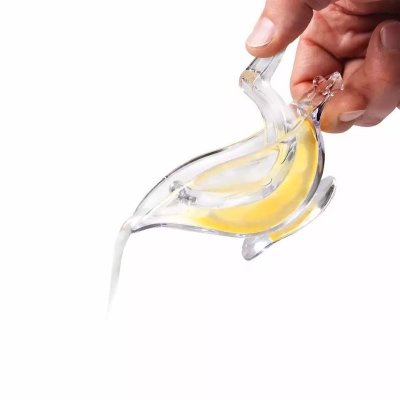 Wholesale Press Squeeze Fruit Mini Manual Juicer Bird Shape Transparent Portable Orange Lemon Manual Juicer