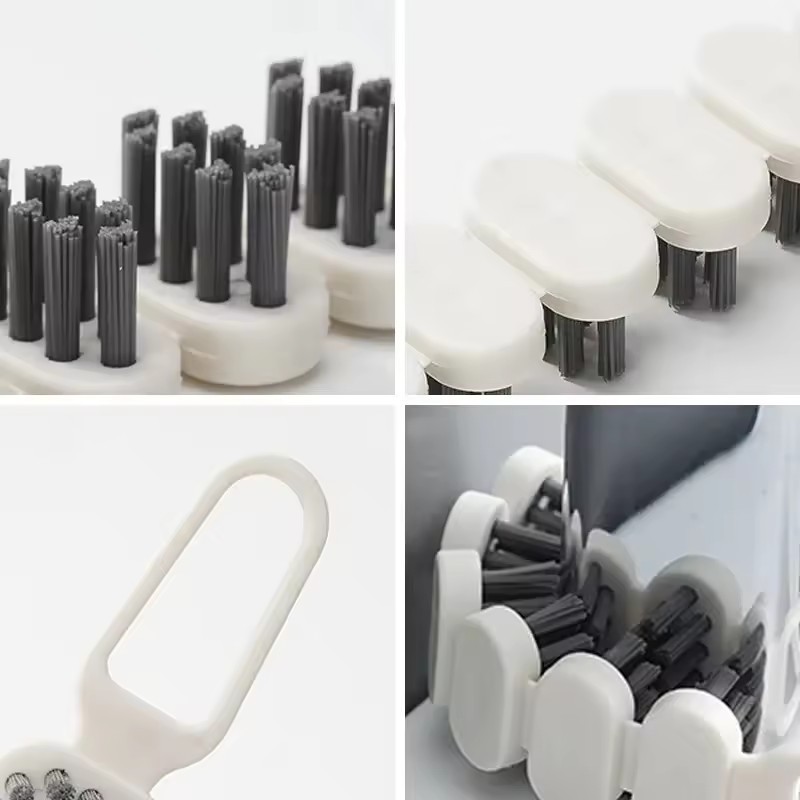 Multifunctional Clean Brush Bathroom Shower Sink Scrubber Brush Flexible Bristles Grout Kitchen Tool